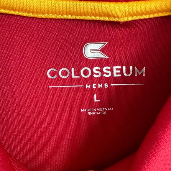 COLOSSEUM Iowa State University Cardinal Cyclones Santry Mens Polo, L - Picture 3 of 6